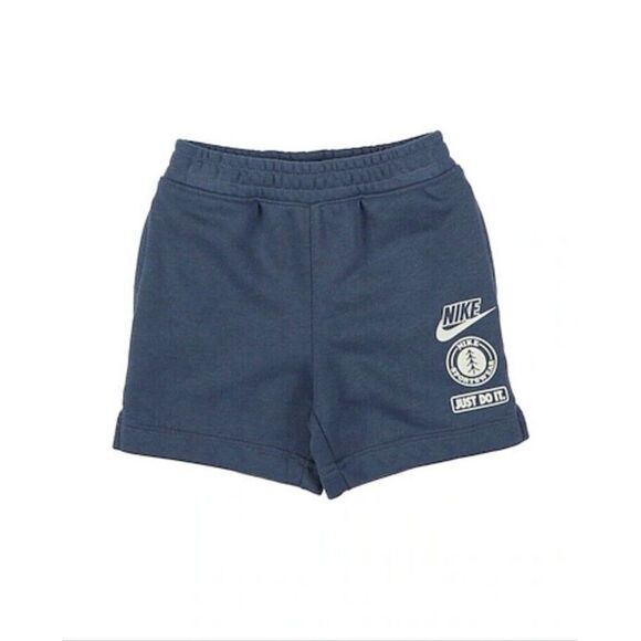 Nike Boys Shorts Boys Size 7 Blue Sweat Shorts Just Do It Ages 6 7 NWT - Picture 1 of 3